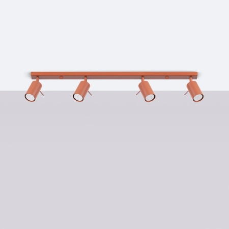 Plafon RING 4L ochra czerwona