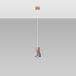 Lampa wisząca QUBIC szara