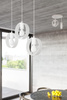 Lampa wisząca TITRAN 3 biała