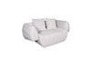 Nowoczesna tapicerowana sofa w kolorze białym- Nua
