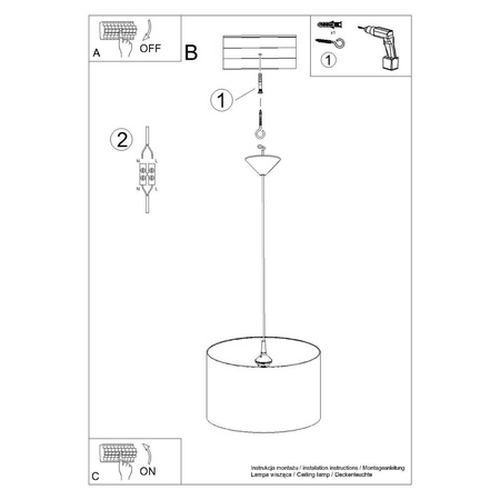 Lampa wisząca SOWY 40