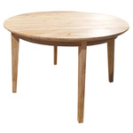 Stół drewniany okrągły z mango 120 cm – naturalny, minimalistyczny design