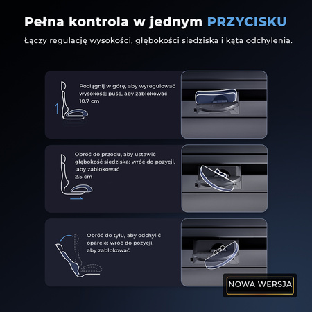 Fotel biurowy na kółkach ergonomiczny ANGEL  kosmO