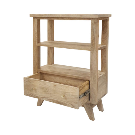 Konsola drewniana do przedpokoju 70 cm – naturalne mango