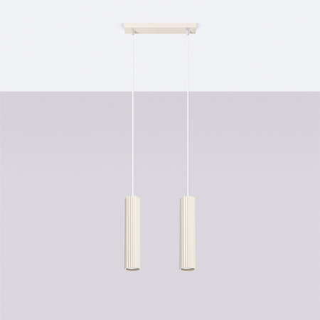 Lampa wisząca KARBON 2 beżowy