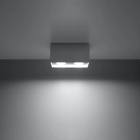 Plafon QUAD MAXI szary