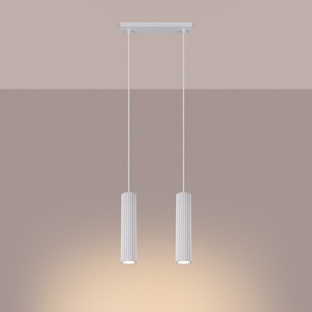 Lampa wisząca KARBON 2 biały