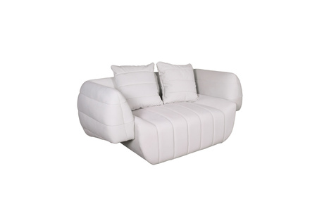 Nowoczesna tapicerowana sofa w kolorze białym- Nua