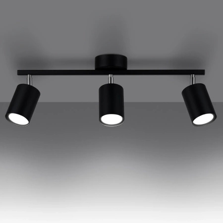 Plafon LEMMI 3 czarny