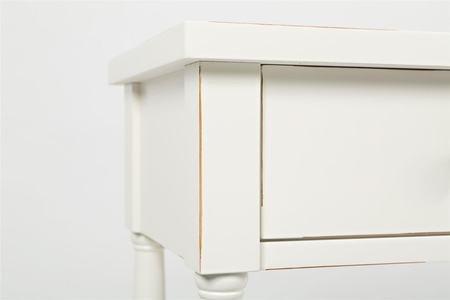 Biała konsola z szufladami Avola Antique White