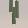 Lampa wisząca KARBON 3P zielona oliwka