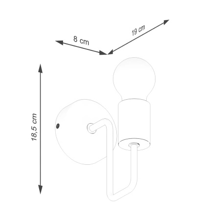 Kinkiet TIMBO biały