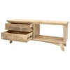 Szafka RTV NOVA 140 cm z 2 szufladami i półką drewniana kolor naturalny