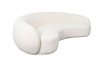 Sofa w stylu Art Deco w kolorze biały ecru- Nua