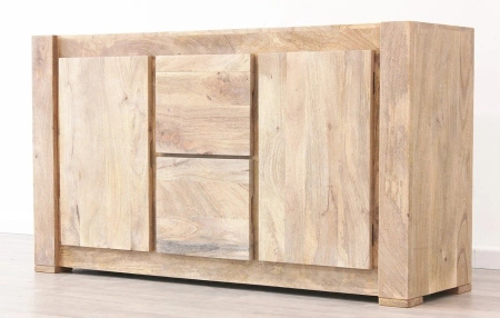 Komoda drewniana mango naturalna 150 cm – funkcjonalna i elegancka