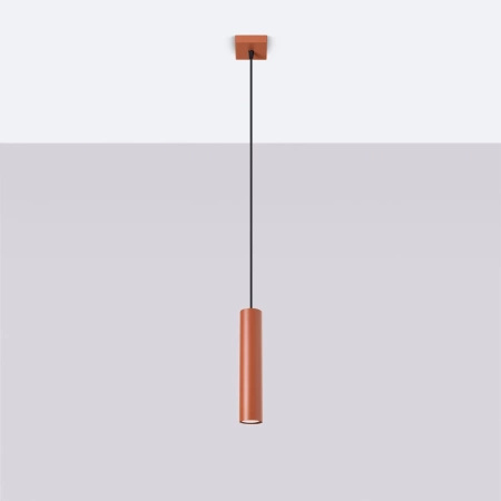 Lampa wisząca LAGOS 1 ochra czerwona