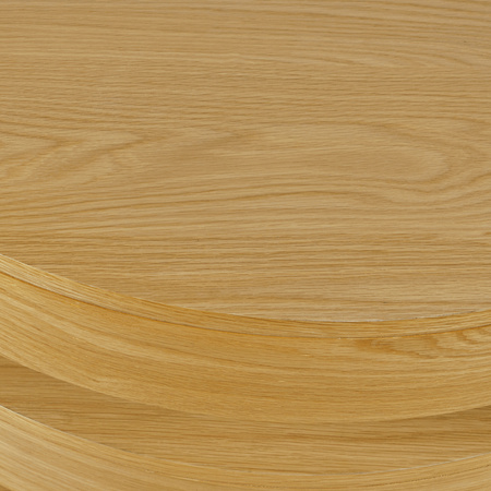 Stolik kawowy dębowy okrągły 91,5 cm – nowoczesny design z naturalnego drewna