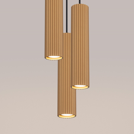 Lampa wisząca KARBON 3P złoty