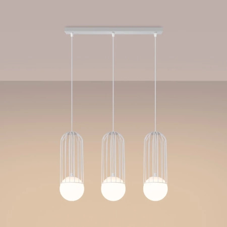 Lampa wisząca BRINA 3L biała