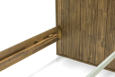 Łóżko drewniane 180 cm z wezgłowiem modern vintage