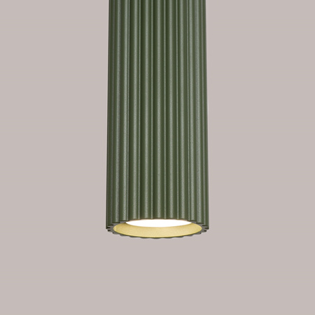 Lampa wisząca KARBON 1 zielony oliwkowy