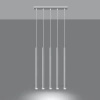 Lampa wisząca PASTELO 5 biała