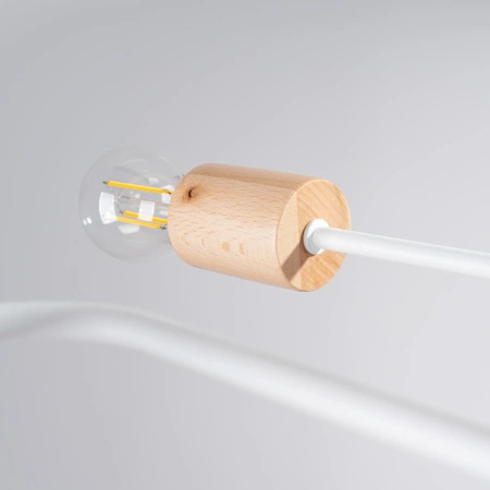 Żyrandol TIMBO 8 biały