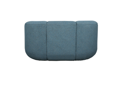 Sofa dwuosobowa tapicerowana - niebieski melanż- Nua