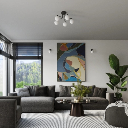 Żyrandol ASTRAL 3 czarny