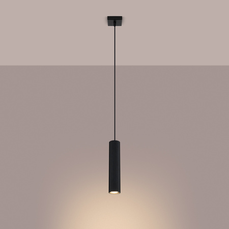 Lampa wisząca KARBON 1 czarny