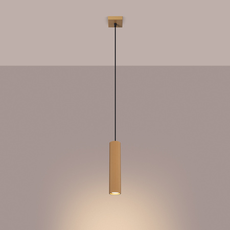 Lampa wisząca KARBON 1 złoty