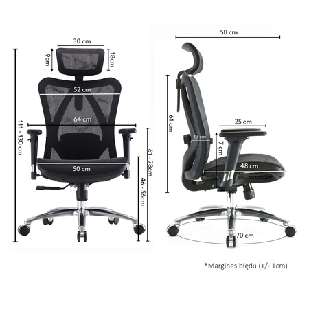 Ergonomiczny fotel biurowy ANGEL obrotowy kalisto