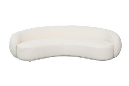 Sofa w stylu Art Deco w kolorze biały ecru- Nua