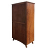 Szafa dwudrzwiowa drewniana 100 cm z szufladami - kolor Walnut