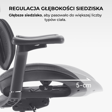 Ergonomiczny fotel biurowy na kółkach ANGEL - Astro