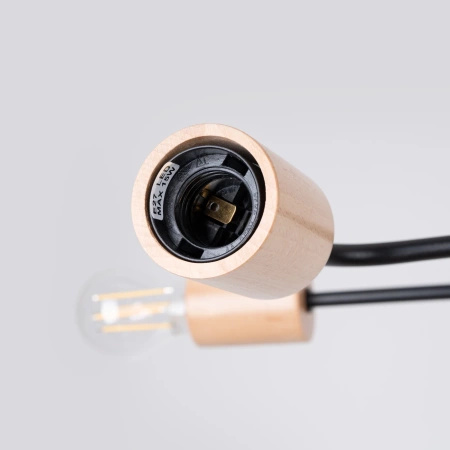 Żyrandol industrialny TIMBO 6 czarny