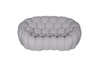 Futurystyczna sofa do salonu jasnoszara- NUA