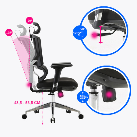 Fotel biurowy ANGEL ergonomiczny - Optimus 2.0