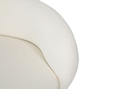 Sofa w stylu Art Deco w kolorze biały ecru- Nua