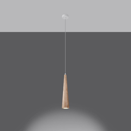 Lampa wisząca naturalne drewno SULA 1 