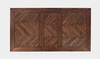 Stół drewniany rozkładany 152,5-198 cm z intarsją w jodełkę