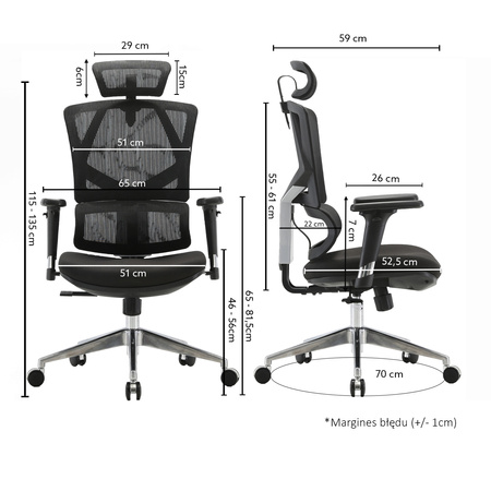 Fotel biurowy ANGEL ergonomiczny - Optimus 2.0