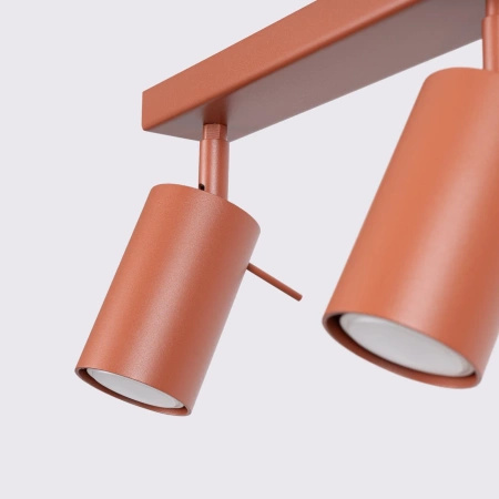 Plafon RING 6L ochra czerwona