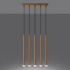 Lampa wisząca PASTELO 5L złota
