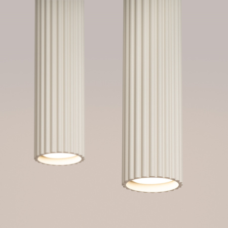 Lampa wisząca KARBON 2 beżowy