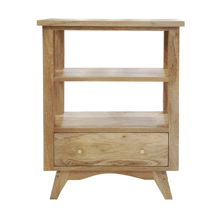 Konsola drewniana do przedpokoju 70 cm – naturalne mango
