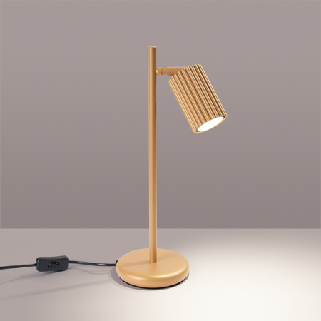 Lampa biurkowa KARBON złota