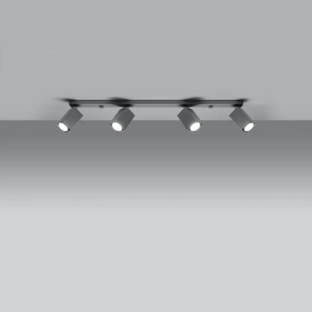 Plafon MERIDA 4L szary