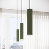 Lampa wisząca KARBON 3L zielona oliwka