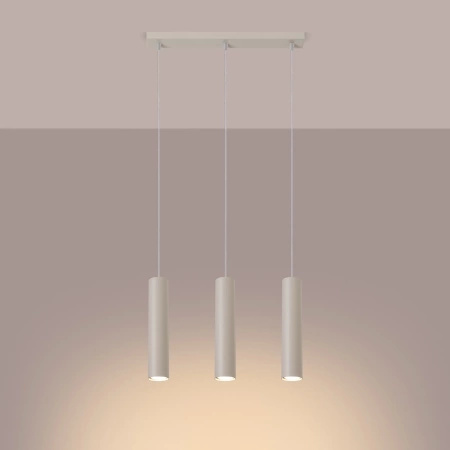 Lampa wisząca LAGOS 3L beżowa